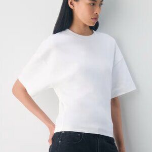 Babaton Aritzia Barclay T-Shirt White Medium